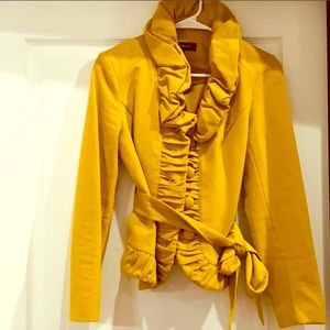 INC Ruffle trim belted blazer 🌻spring favorite 🌻